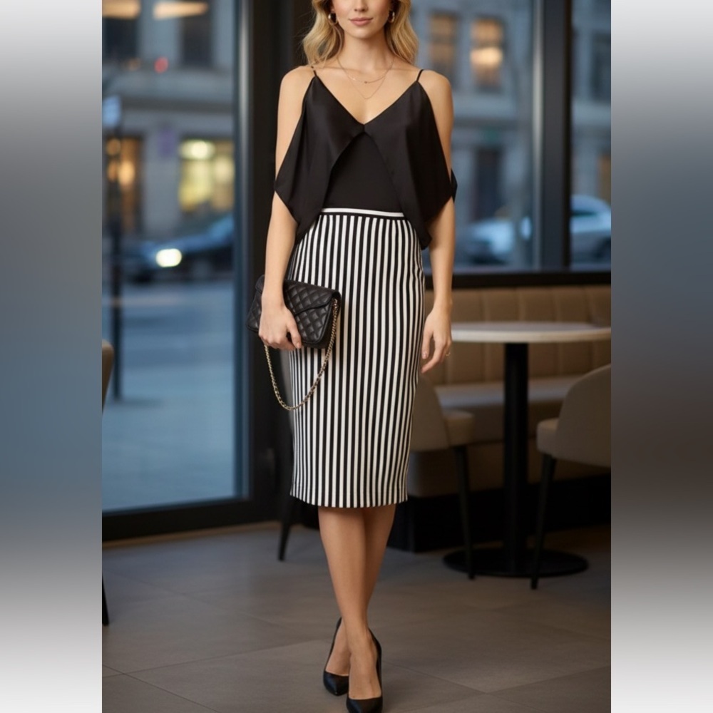 Bailey 44 | Revolve "Kate" Black Open Shoulder Cami Top